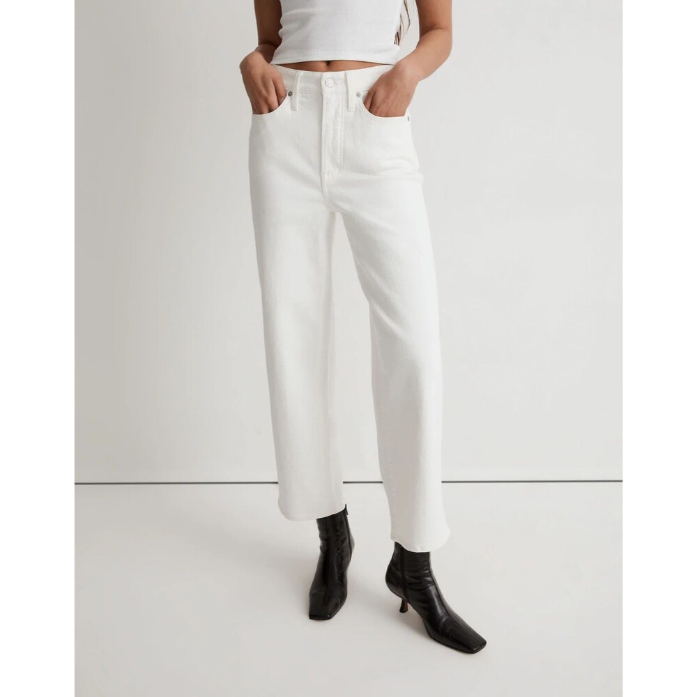 Madewell White Denim The Perfect Vintage Wide Leg Jean 29